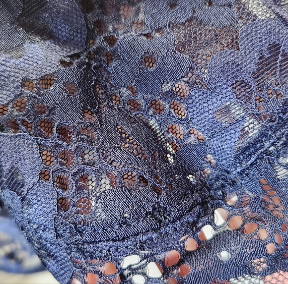 Adore Me Midnight Blue Lace Bra Unlined - Picture 3 of 6